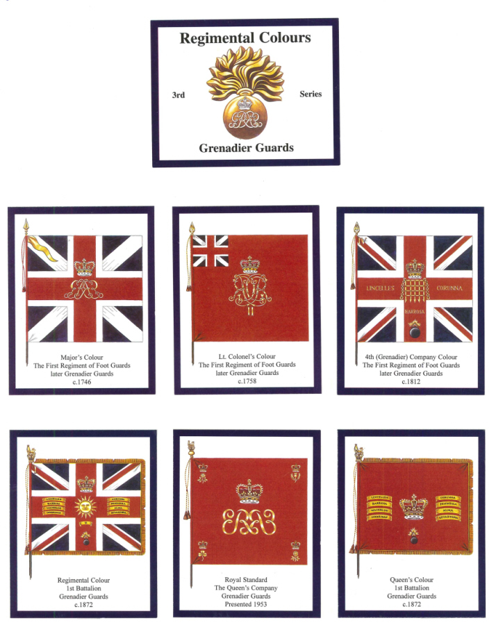 Grenadier Guards 3rd Series- 'Regimental Colours' Trade Card Set by David Hunter